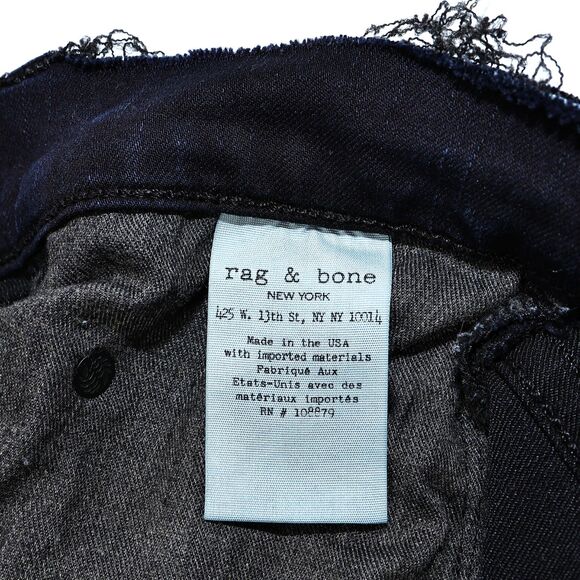 Rag & Bone Jeans Women’s Capri Cropped Skinny Size 26 Raw/Frayed Waist + Hem - Picture 7 of 12